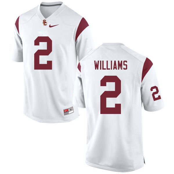 Men #2 Devon Williams USC Trojans College Football Jerseys Sale-White